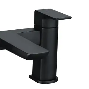 Nes Home Keninton Bathroom Bath Filler Black Matt Tap