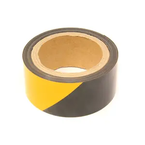 MagFlex Flexible Yellow and Black Magnetic Hazard Warning Tape - 50mm Wide - 5m Length