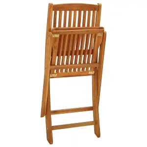 Berkfield Folding Garden Chairs 2 pcs Solid Eucalyptus Wood