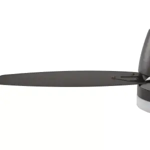 Ceiling Fan with Light Black MLAVA