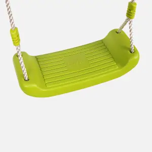 sweeek. Blow moulded plastic swing seat for 2-2.5m frame Balaguere Green 38x15.7x215 cm