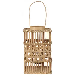 Beliani Boho Lantern LUMBIS Wood Natural