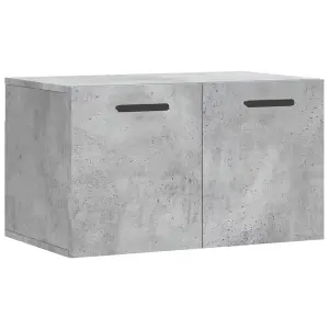 Berkfield Wall Cabinet Concrete Grey 60x36.5x35 cm Engineered Wood