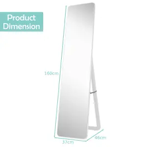 Costway Full Length Dressing Mirror Full Body Mirror Freestanding Wall Mounted