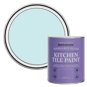 Rust-Oleum Duck Egg Gloss Kitchen Tile Paint 750ml