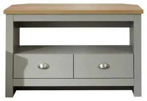 GFW Lancaster Corner TV Unit Grey