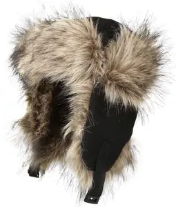 Regatta Professional Mens Black Faux Fur Trapper Hat