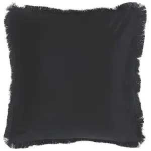 Set of 2 Cushions RAMTEK Boucle 45 x 45 cm Animal Black