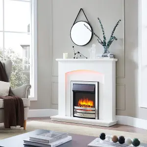 Endeavour Roxby Electric Fire - Chrome