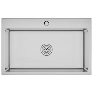 Berkfield Handmade Kitchen Sink Stainless Steel