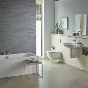 Ideal Standard Tesi White Slim Wall hung Toilet with Soft close seat & Concealed cistern