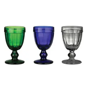 Essentials by Premier Blue Glass Coloured Sundae Goblet