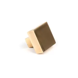 From The Anvil Aged Brass Albers Cabinet Knob - 30mm