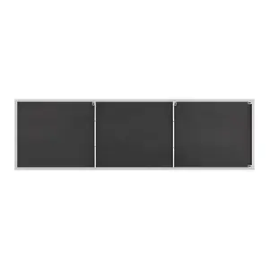 Alcantera Rectangle Metal Frame Wall Mirror Simple and Elegant Modern Design Silver / 170cm H x 50cm W