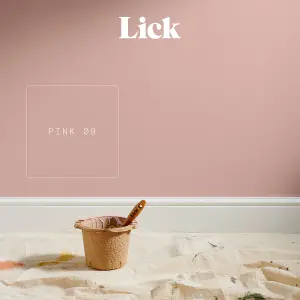 Lick Pink 09 Matt Emulsion paint, 2.5L