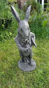 White Rabbit Garden Sculpture Decoration Ornament