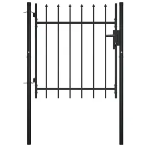 Berkfield Door Fence Gate with Spear Top 100x75 cm