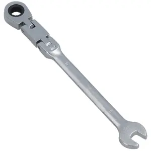 8mm Metric Double Jointed Flexi Ratchet Combination Spanner Wrench 72 Teeth