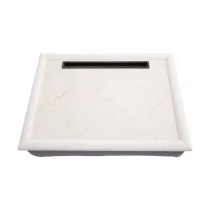 Maison by Premier Ecru Marble Lap Tray