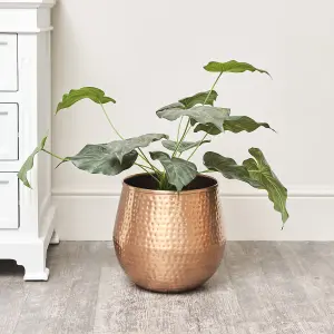 Melody Maison Medium Copper Hammered Metal Planter