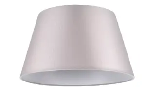 GoodHome Lokombi Light grey Fabric dyed Light shade (D)30cm