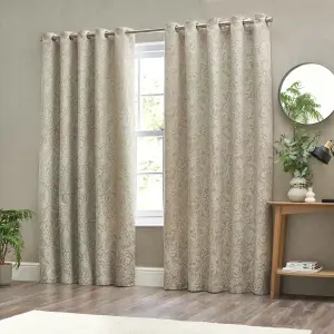 Wylder Nature Bali Botanical Jacquard Eyelet Curtains