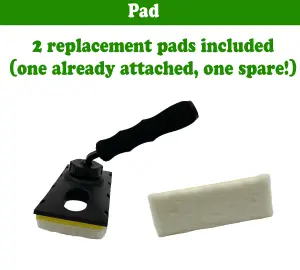 9 Inch Decking Stain Paint Pad Kit Applicator Kit for Decking Paint Oil Stain