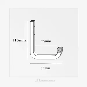 2 x 80mm Storage Wall Hooks 45kg Galvanised Steel, Garages Sheds Ladders & Tools