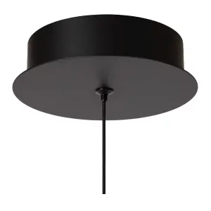 Lucide SENTUBAL - Pendant light - 14 cm - LED - 1x6,3W 2700K - Black