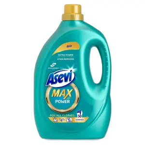 Asevi Max Laundry Liquid Detergent Power 50 Washes 2500ML x 3