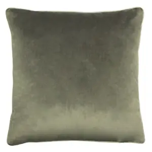 Paoletti Meridian Velvet Piped Polyester Filled Cushion