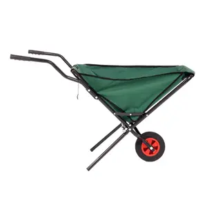 Oypla Lightweight Folding Garden Wheelbarrow Foldable Wheel Barrow