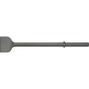 110 x 608mm Extra Wide Breaker Chisel - 1 & 1/8" Hex Shank - Impact Demolition