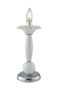 Luminosa ESTEFAN Table Lamp White 13x31.5cm