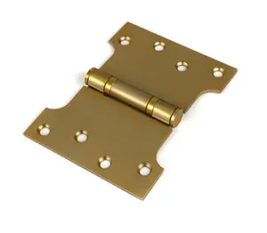 From The Anvil Satin Brass 4" x 3" x 5" Parliament Hinge (pair) ss