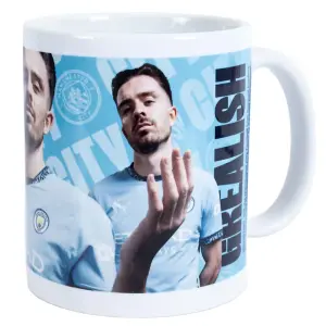 Manchester City FC Grealish Mug White/Blue/Black (9cm x 8cm)