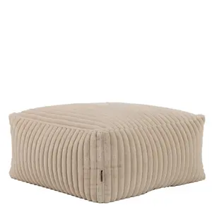 icon Tetra Ribbed Faux Fur Floor Sofa Bean Bag Extra Large Pouffe Section