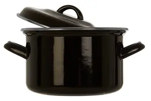 Essentials by Premier Porter Small Black Casserole Dish