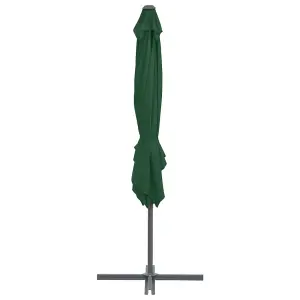 Berkfield Outdoor Umbrella with Portable Base Green