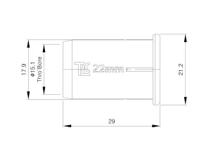 Flomasta White Polysulfone (PSU) Push-fit Pipe insert (Dia)22mm, Pack of 10