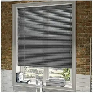 PVC Room Darkening Venetian Blind Grey / 213 cm L x 120 cm W