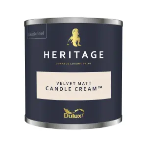 Dulux Heritage Velvet Matt - 125ml Tester Pot - Candle Cream