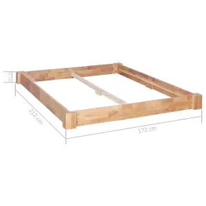 Berkfield Bed Frame Solid Oak Wood 160x200 cm