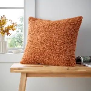 Catherine Lansfield So Soft Velvet Boucle 45x45 cm Cushion Caramel