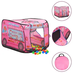 Berkfield Children Play Tent Pink 70x112x70 cm