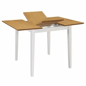 Grady Extendable Dining Table White / Brown