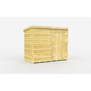 DIY Sheds 7x4 Pent Shed - Single Door Without Windows