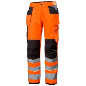 Helly Hansen Workwear Uc-Me Construction Pant Cl2 (Hi Vis Orange/Ebony)  (C50)