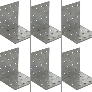 6 x Forgefix Nail Plate Angle Bracket 60x60x60mm