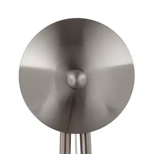 Barium Steel Armed Sconce Satin Chrome